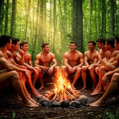 Heiße Begegnung im Wald - Bild