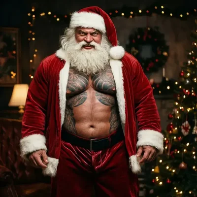 Schmutziger Weihnachtsmann - Bild