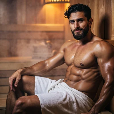 In der Sauna - Bild