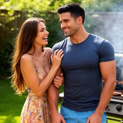 Grillen mit dem starken Nachbarn - Bild