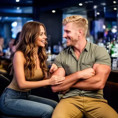 Flirten in der Bar mit Sofia und Lukas - Bild