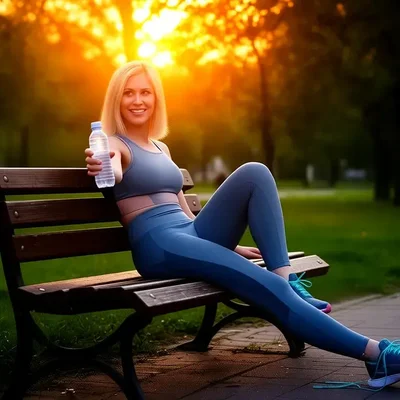 Biegaczka Ania w parku - Bild