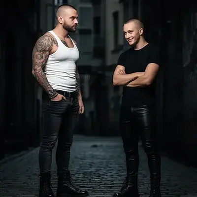 Die Begegnung mit der Skinhead-Gruppe in Berlin - Bild