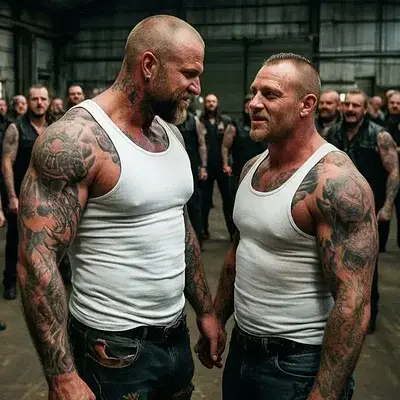 Ein schwuler Skinhead im Mittelpunkt des Treffens - Bild
