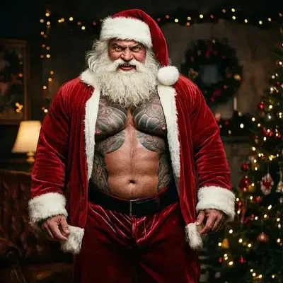 Schmutziger Weihnachtsmann - Bild