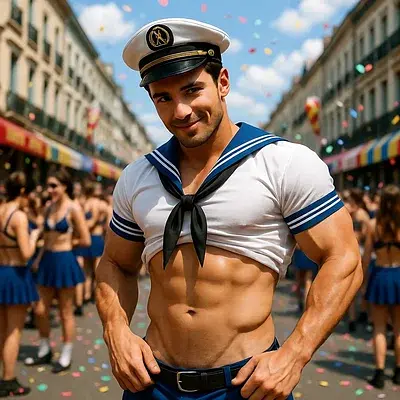 Karneval auf der Schaafenstraße in Köln - Bild