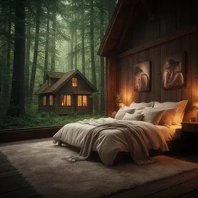 Das Haus im Wald - Bild