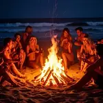 Julia tanzt mit Luca am Strandfeuer icon